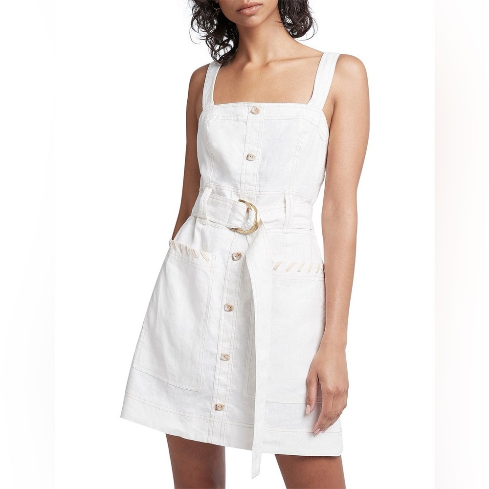 Aje 100% Linen Breeze Mini Dress Size 6